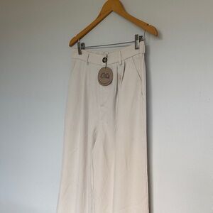 Elegant Cream Pants L